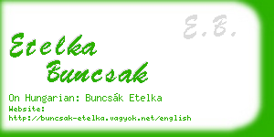 etelka buncsak business card